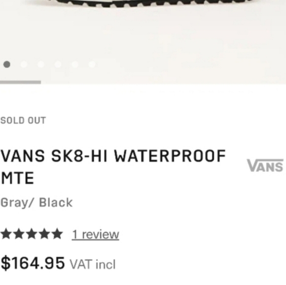 Vans Hi Sk8 MTE Utility Waterproof Tennis Shoe Sneaker Black Khaki Skate Men 8.5 - Picture 5 of 11